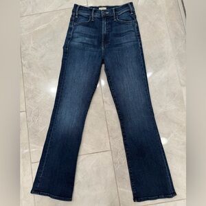 MOTHER Dark Blue Flare Jeans The Hustler Flare Ankle Size 26